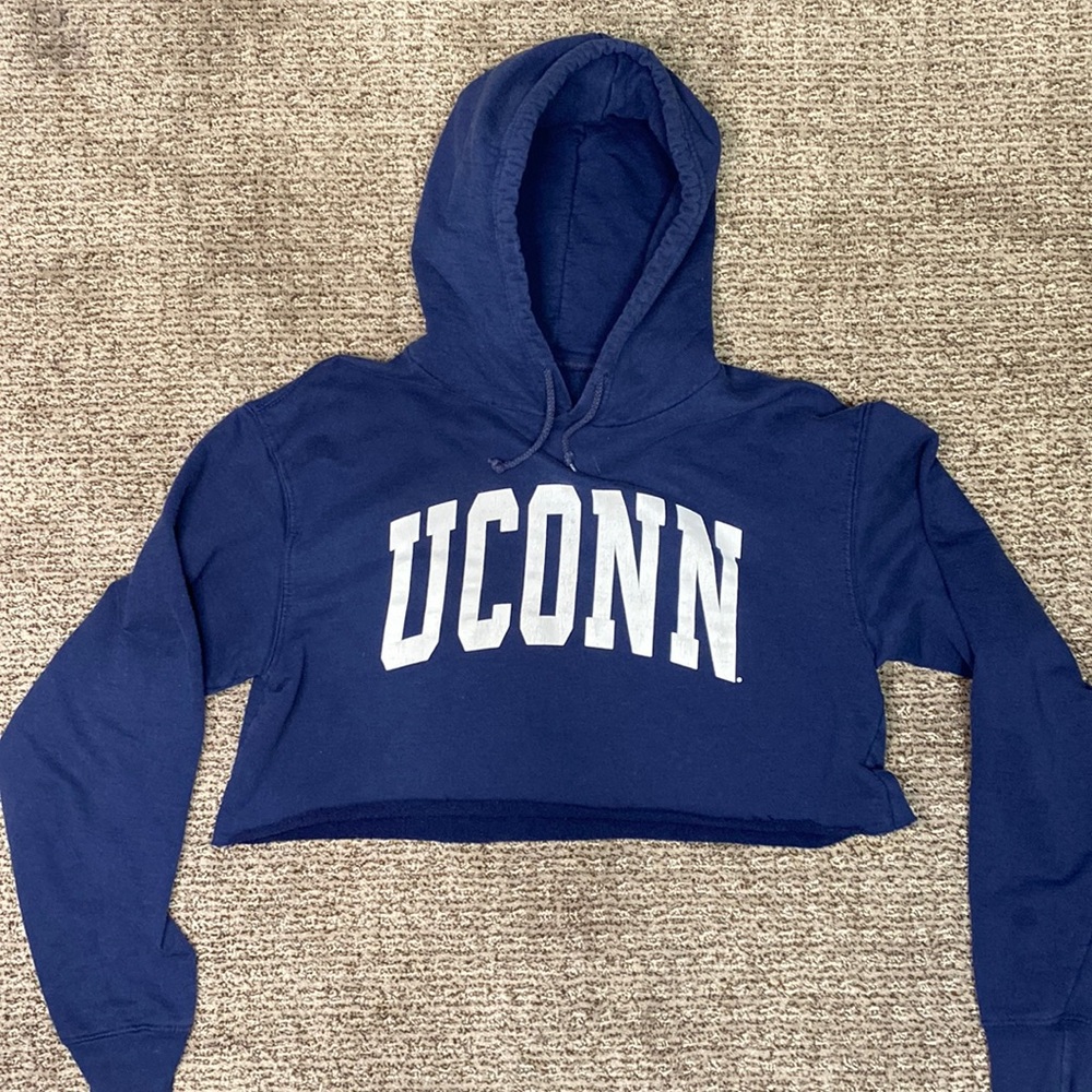 Cropped UCONN Hoodie